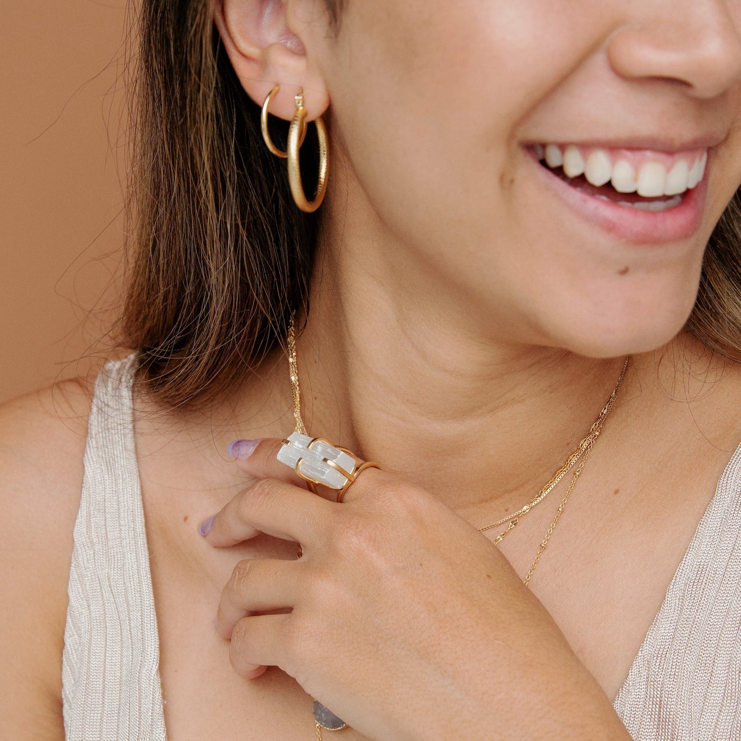 Selenite Ring