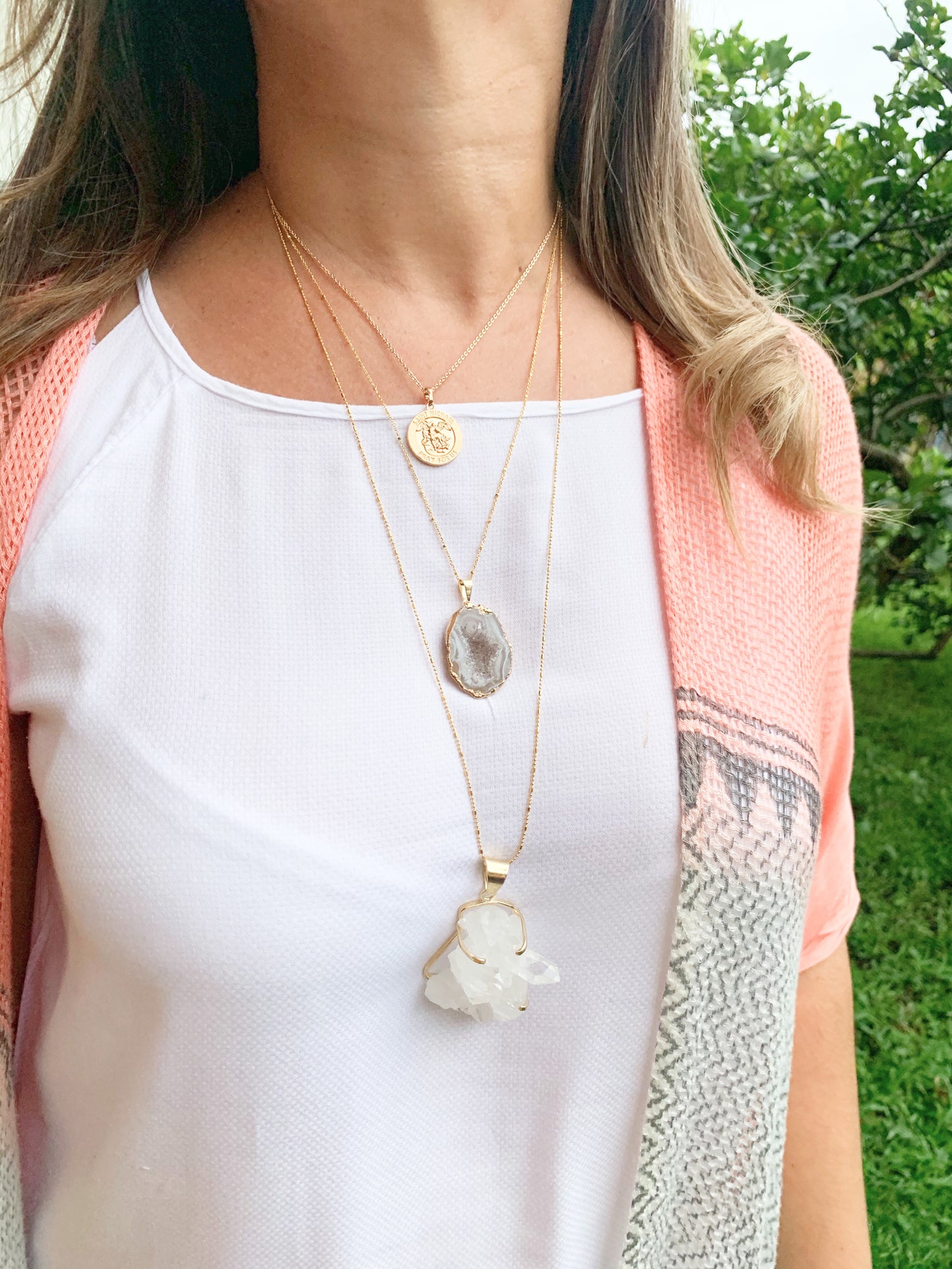 Collar de Cuarzo Cristal