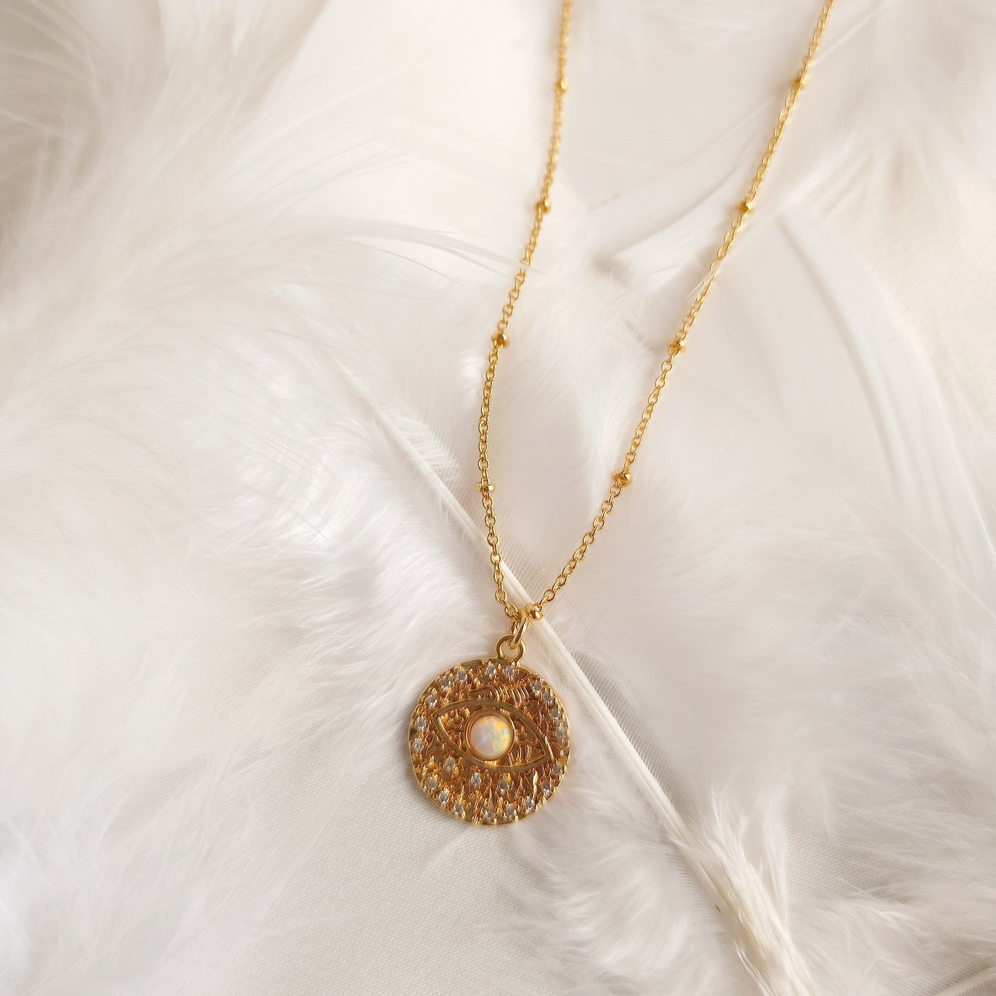 Opal Eye Necklace 